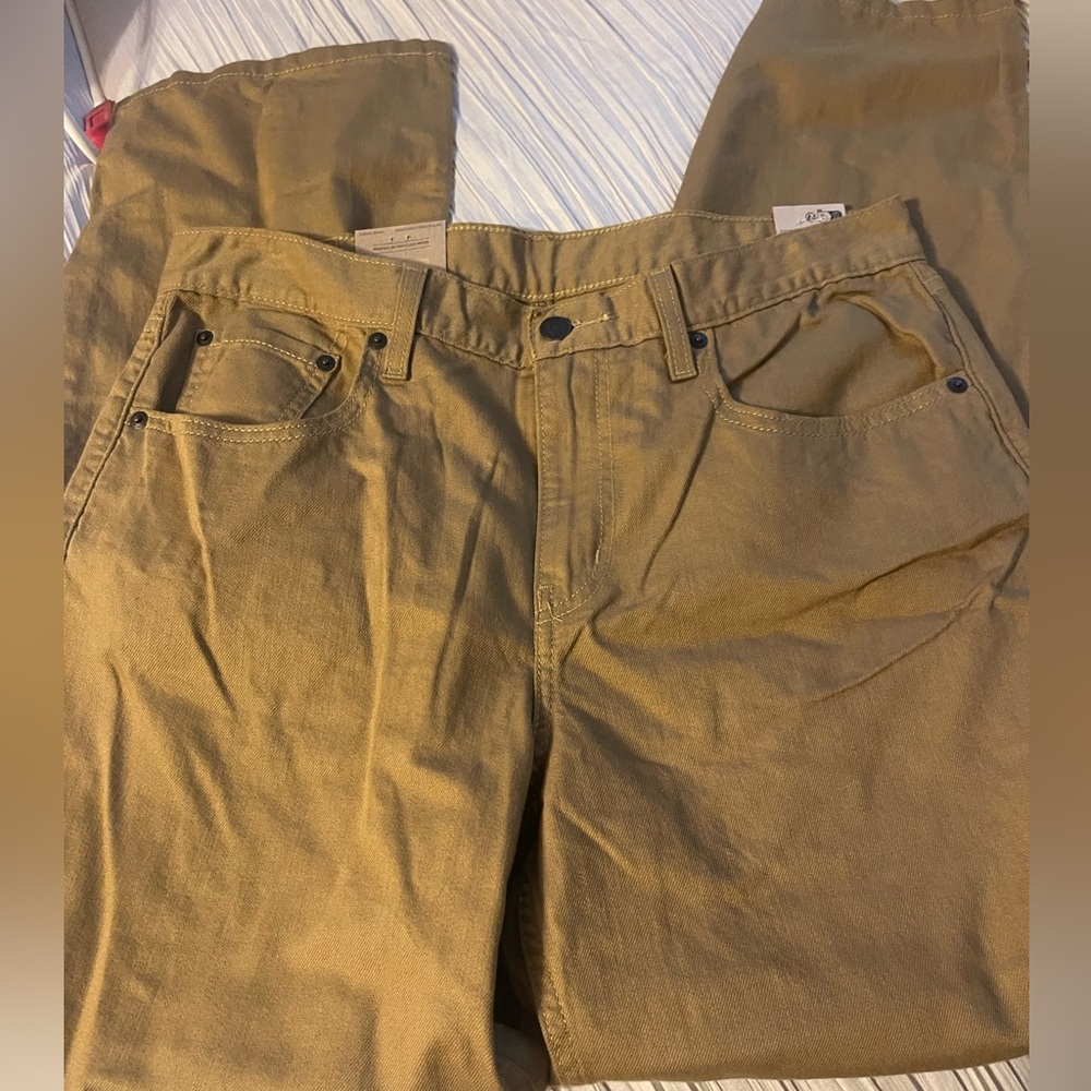 Levi’s Women’s Low Pro tan khaki straight leg jeans new with tags size 30 x‎ 30